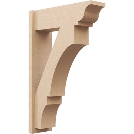 Ekena Millwork 7 1/2-in W x 22-in D x 34-in H Balboa Trad Rough Cedar Woodgrain TimberThane Outlooker, Primed Tan OUTUR075X22X34BOA04RCPR